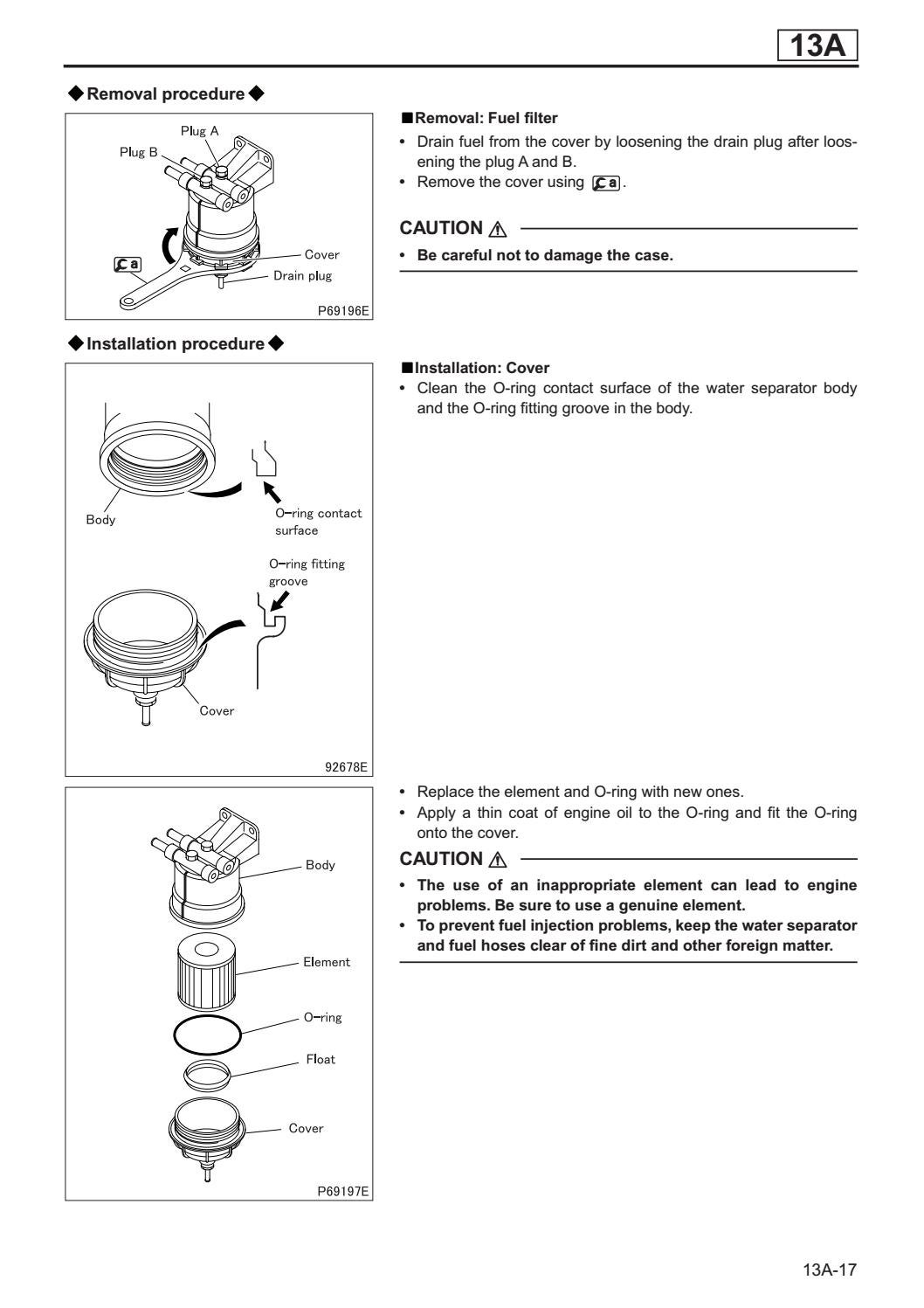 Mitsubishi 6M60 Engine Workshop Manual Free Download By Engineparts2 