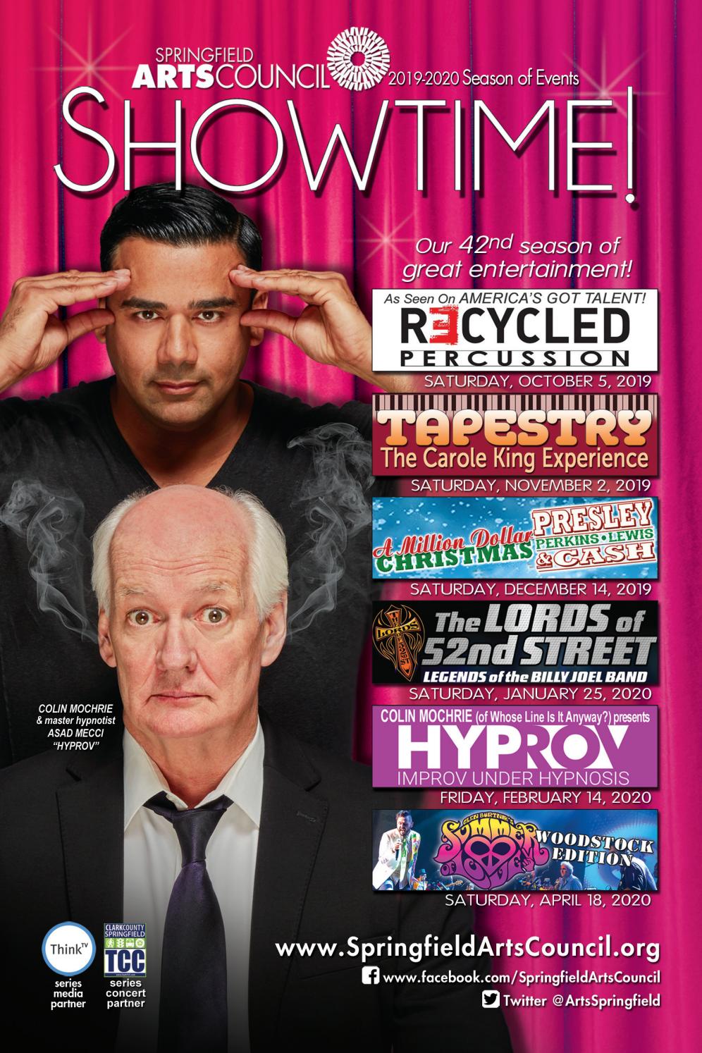 New Showtime Series 2020 Springfield Arts Council's SHOWTIME! Series 2019 2020 by New Showtime Series 2020 Springfield Arts Council's SHOWTIME! Series 2019 2020 by