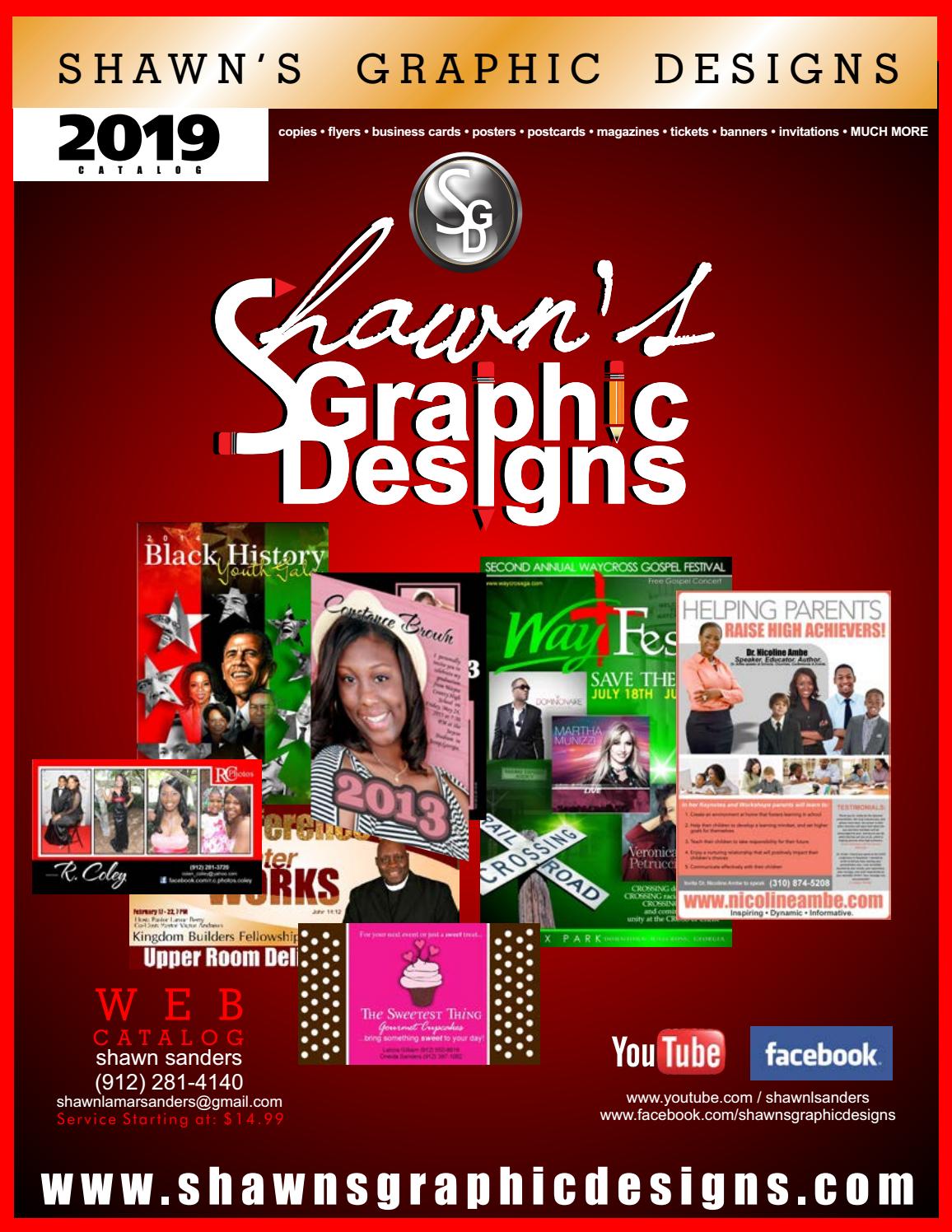 2019 Catalog by Shawn's Graphic Designs Issuu