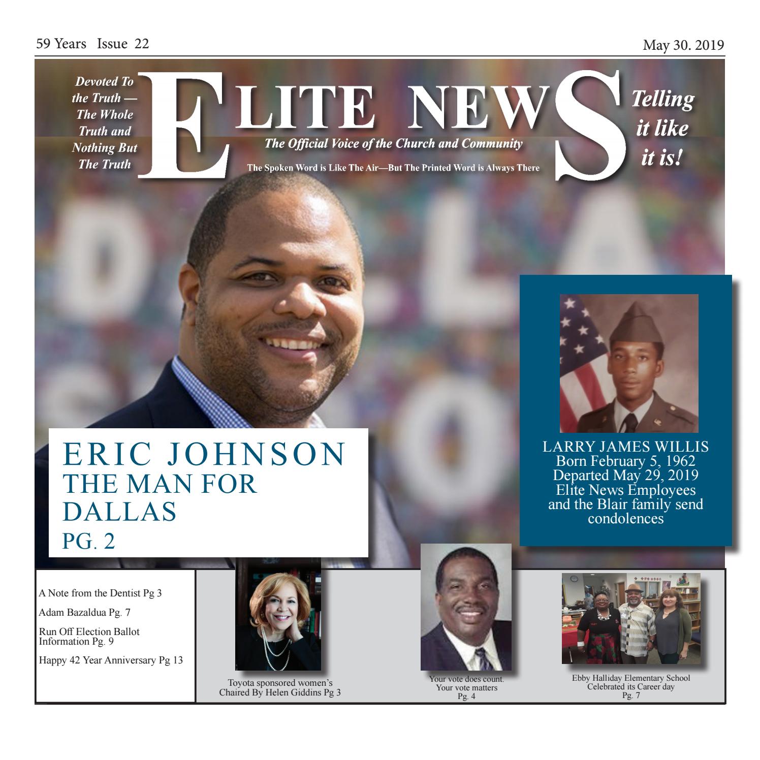 Elite News weekly publication for May 30, 2019 by Elite