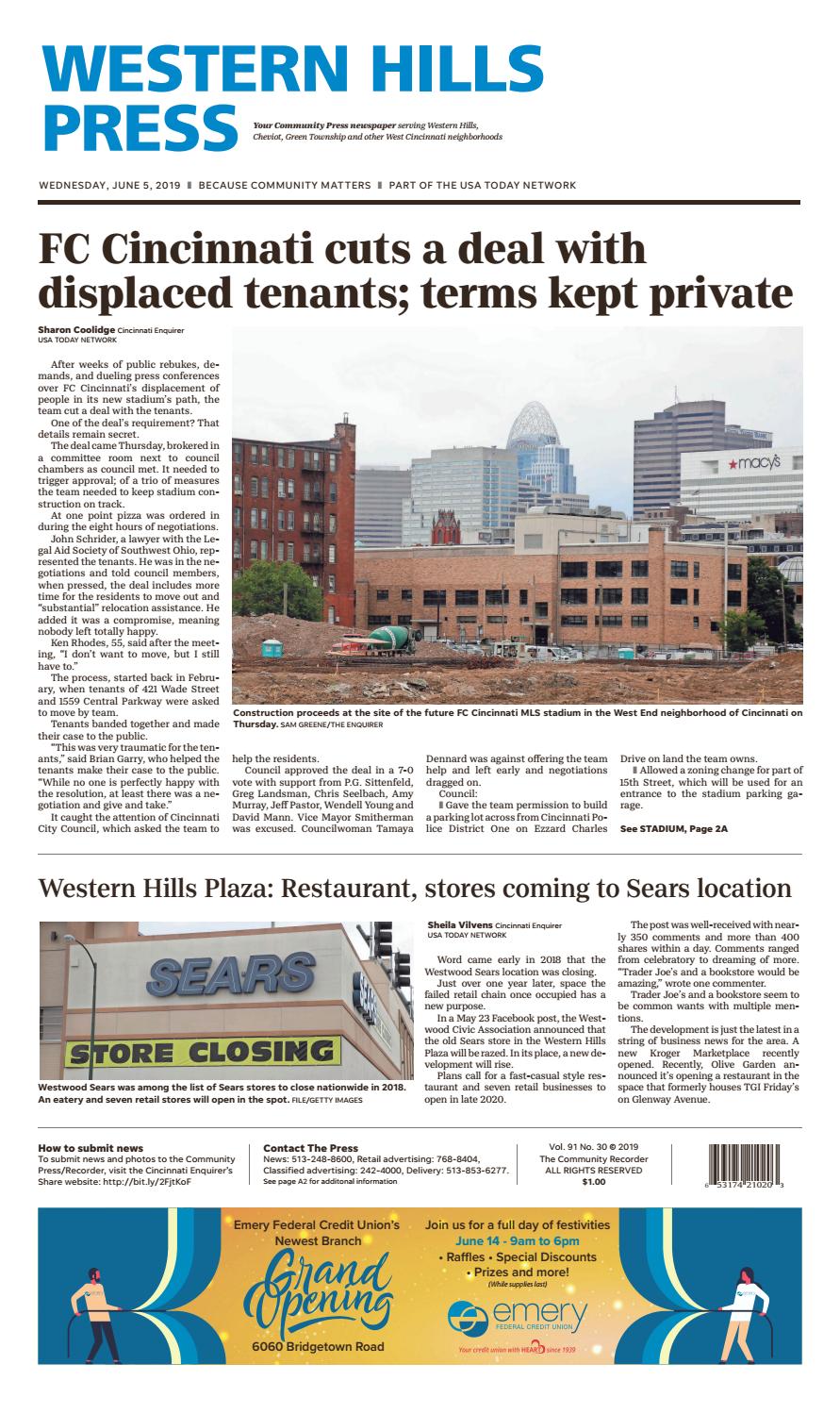 Western Hills Press 06/05/19 by Enquirer Media Issuu