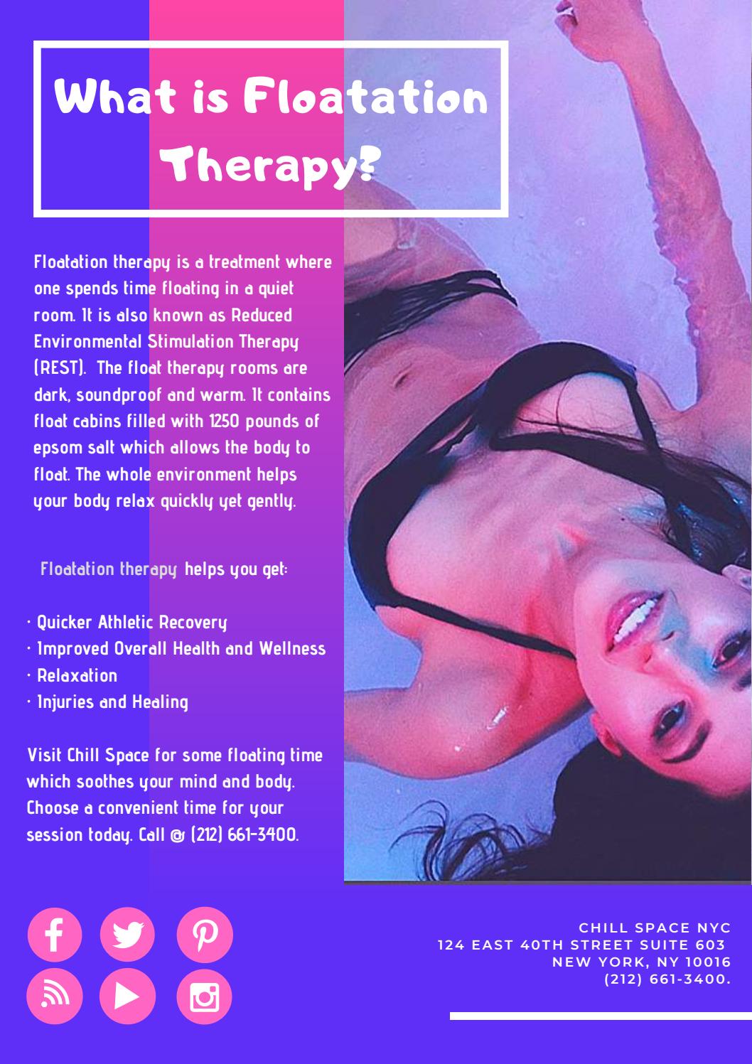 What is Floatation Therapy? by Chill Space Issuu