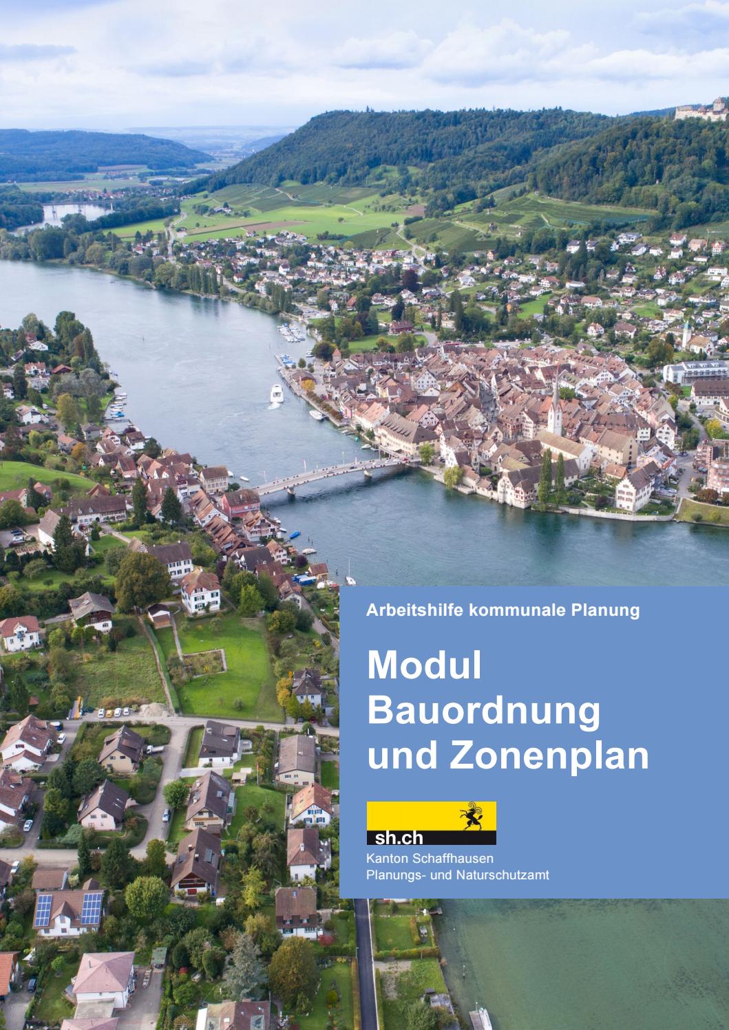 Arbeitshilfe Kommunale Planung, Kanton Schaffhausen, Modul ...