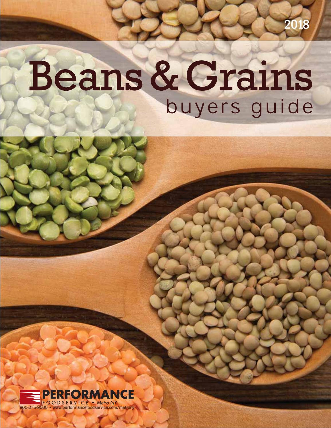 Beans & Grains Buyers Guide Performance Foodservice Metro NY by