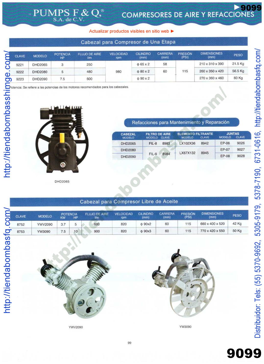 v9000238 CATÁLOGO BOMBAS PUMPS F&Q SA de CV BOMBAS SHIMGE PUMP