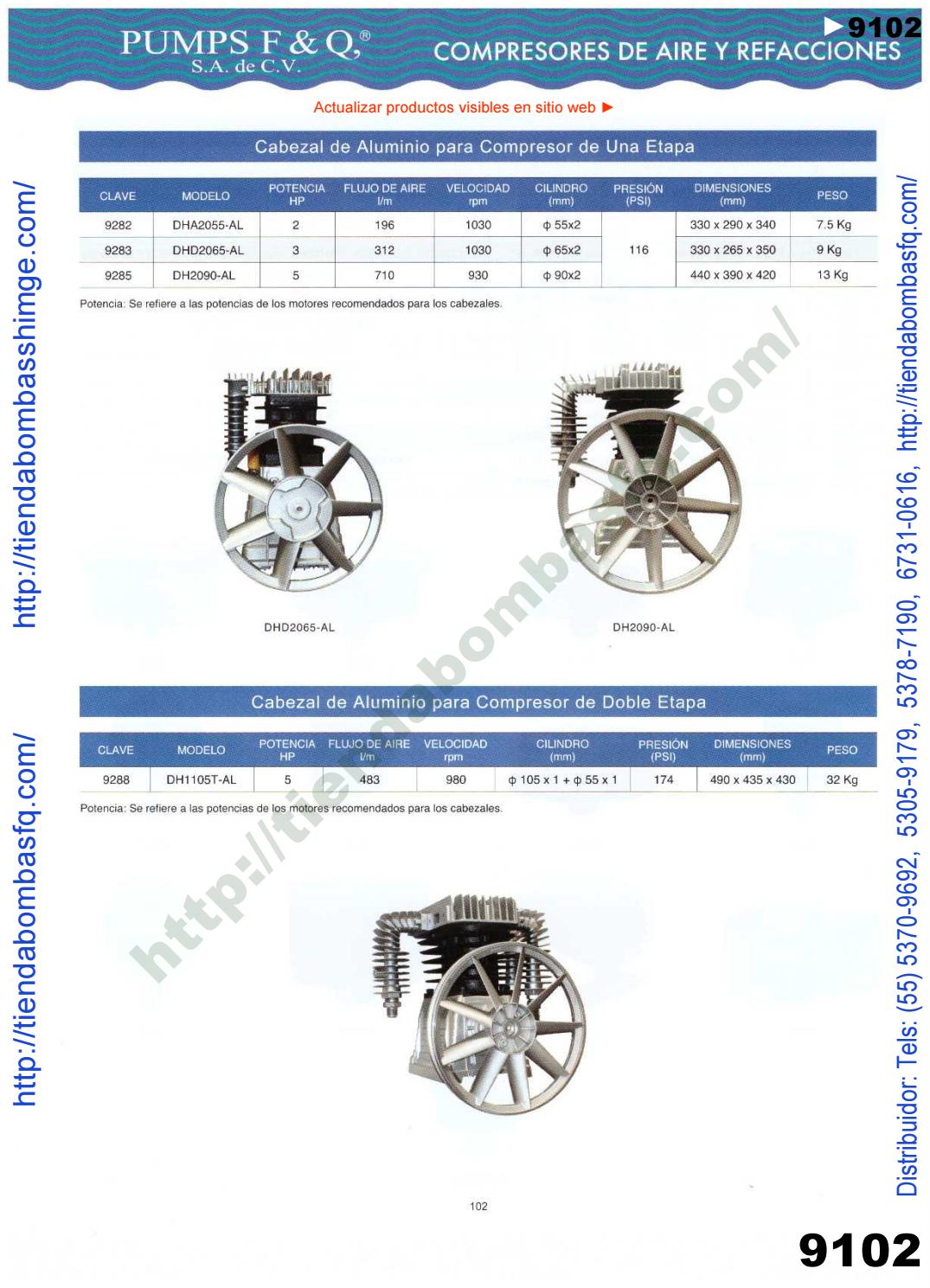 v9000238 CATÁLOGO BOMBAS PUMPS F&Q SA de CV BOMBAS SHIMGE PUMP
