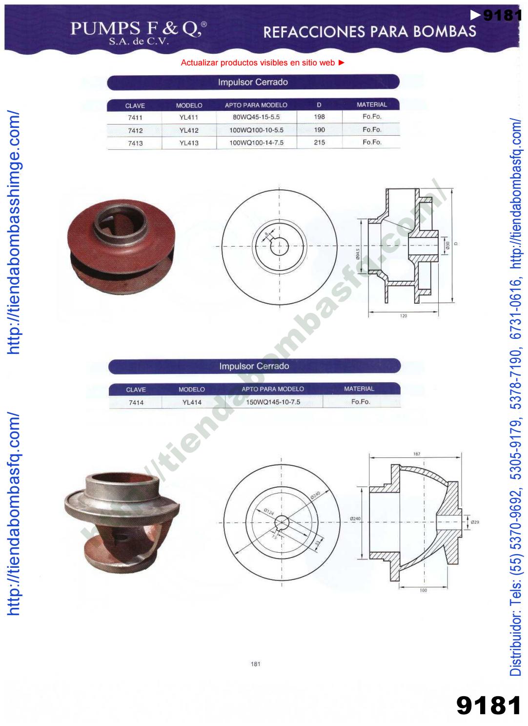 v9000238 CATÁLOGO BOMBAS PUMPS F&Q SA de CV BOMBAS SHIMGE PUMP