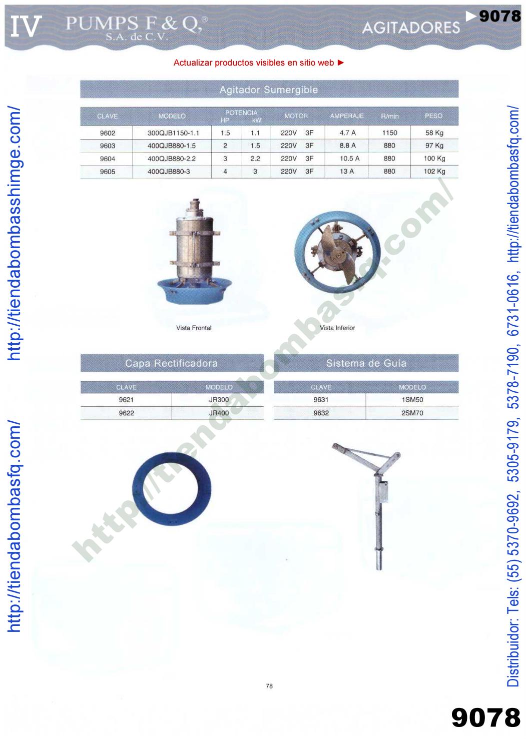 v9000238 CATÁLOGO BOMBAS PUMPS F&Q SA de CV BOMBAS SHIMGE PUMP