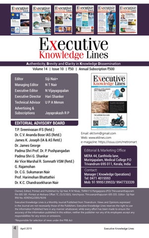 Executive Knowledge Lines - May 2019 第 4 页