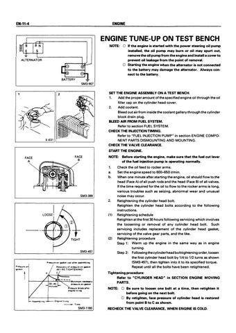 Hino H07D H07DT Engine Workshop Manual, Hino Diesel Engine Parts ...