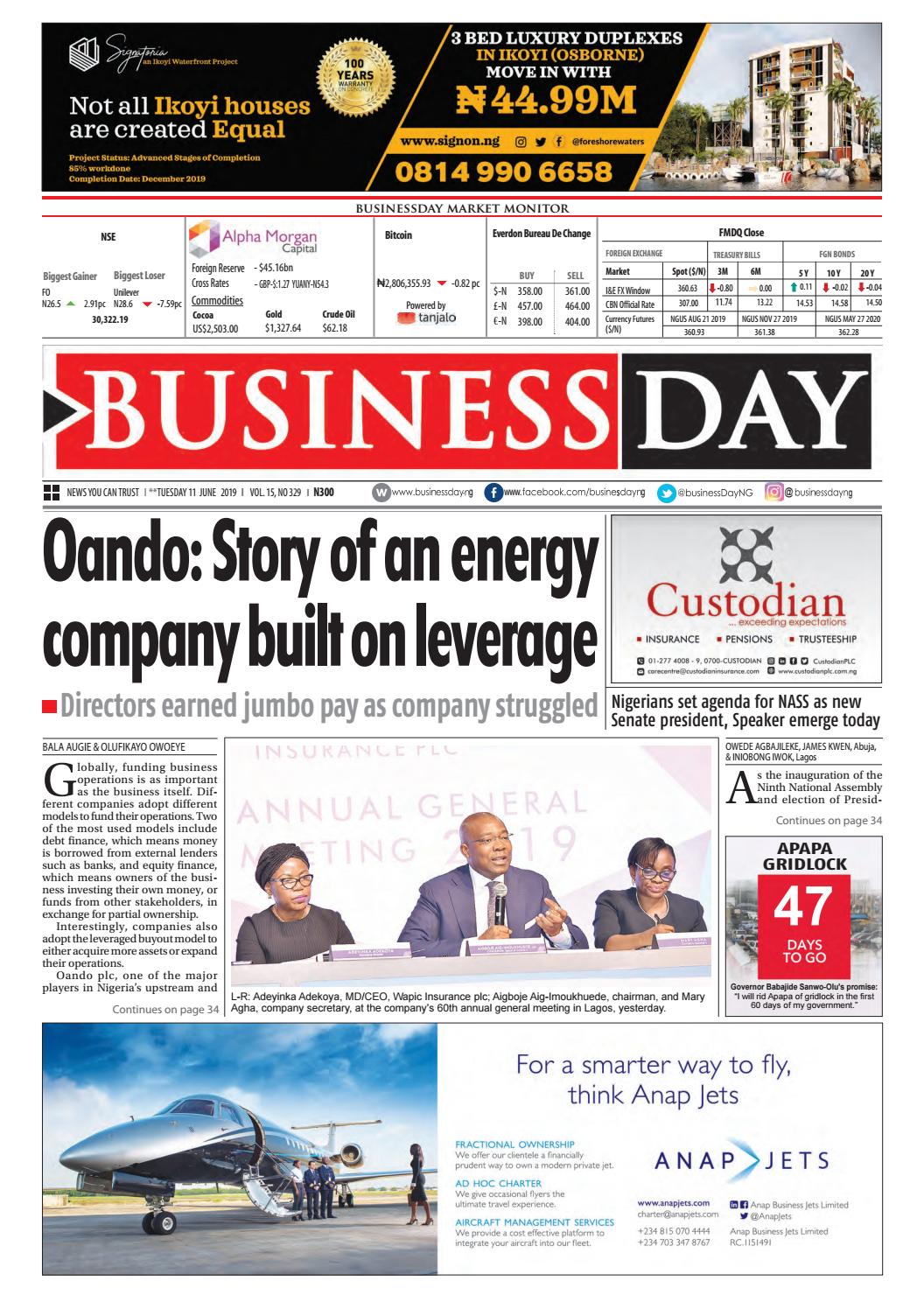 Businessday 11 Jun 19 By Businessday Issuu