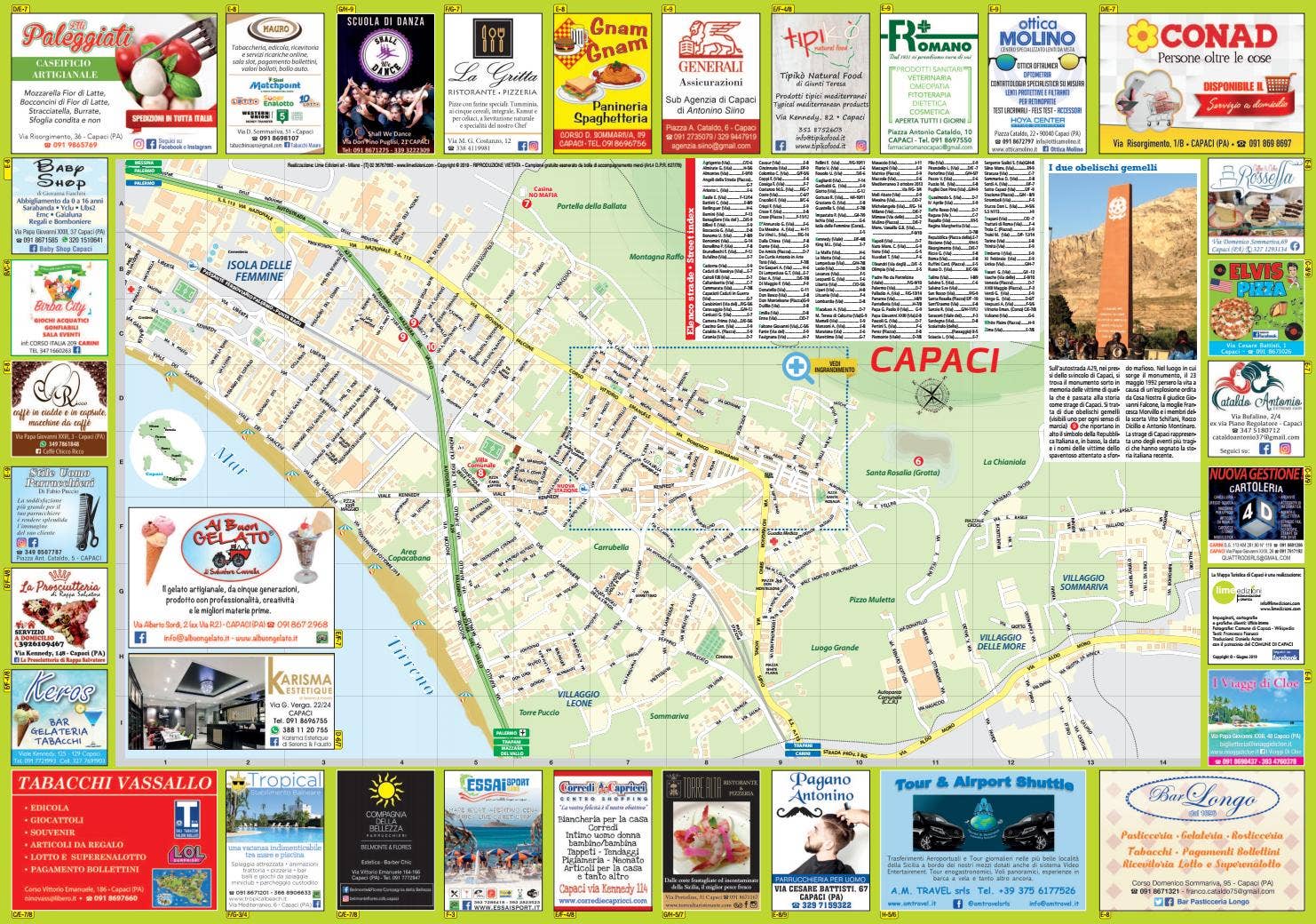 Capi Map Capaci Mappa turistica 2019 by Lime Edizioni Milano - Issuu