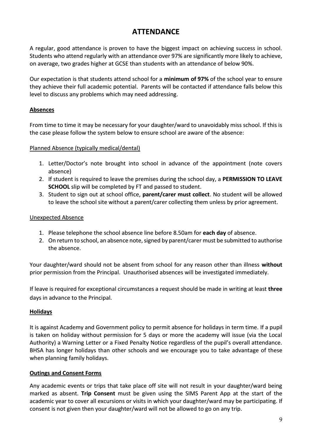BHSA School Information Booklet 2019 by BHSA - Issuu