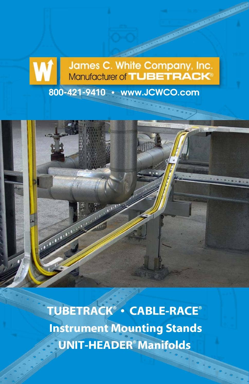 Instrmentation Tubing Raceway TUBETRACK®, CABLE-RACE®, Instrument Mounting Stands and UNIT-HEADER ...