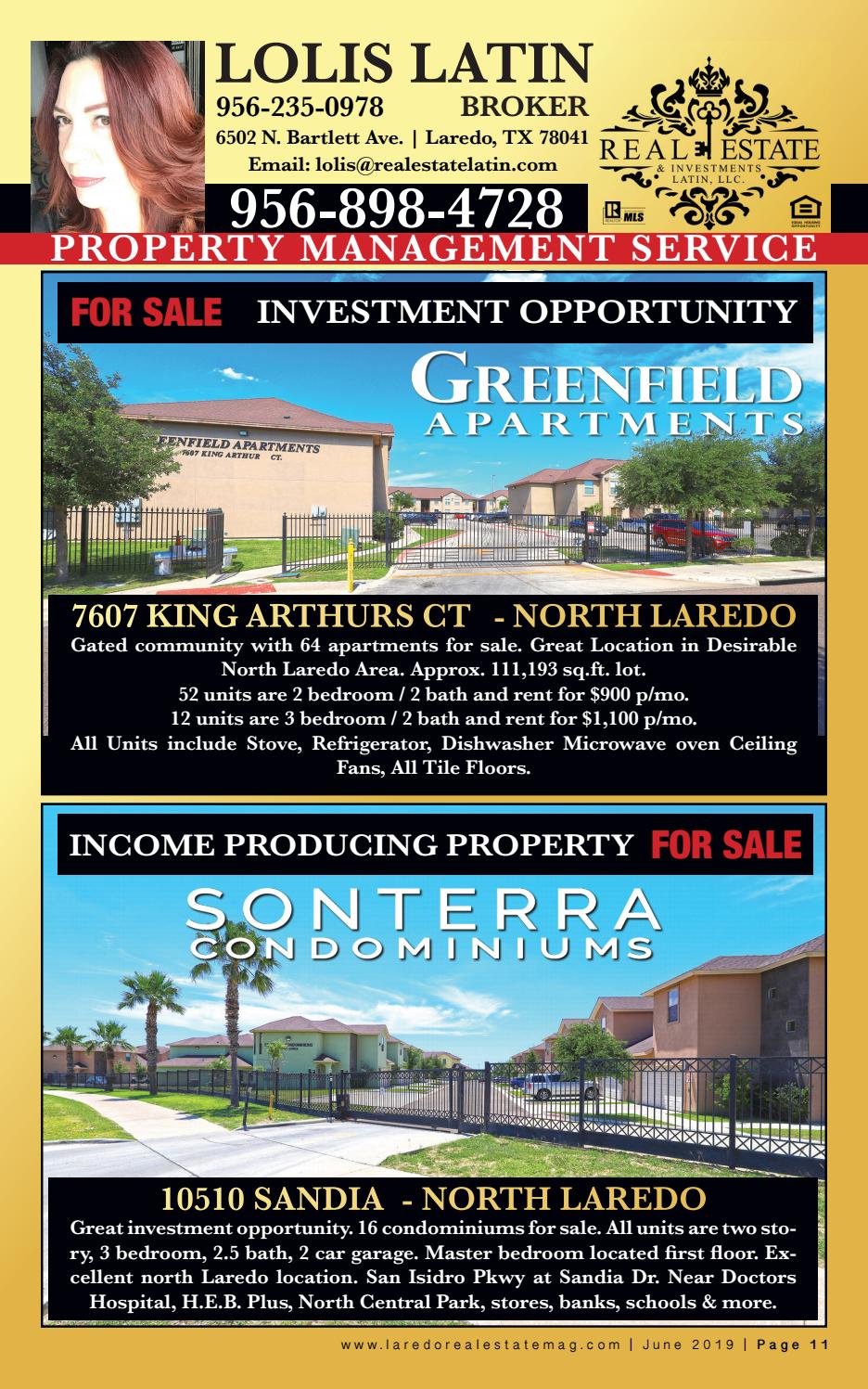 Laredo Real Estate Magazine June 2019 by Laredo Real Estate Magazine