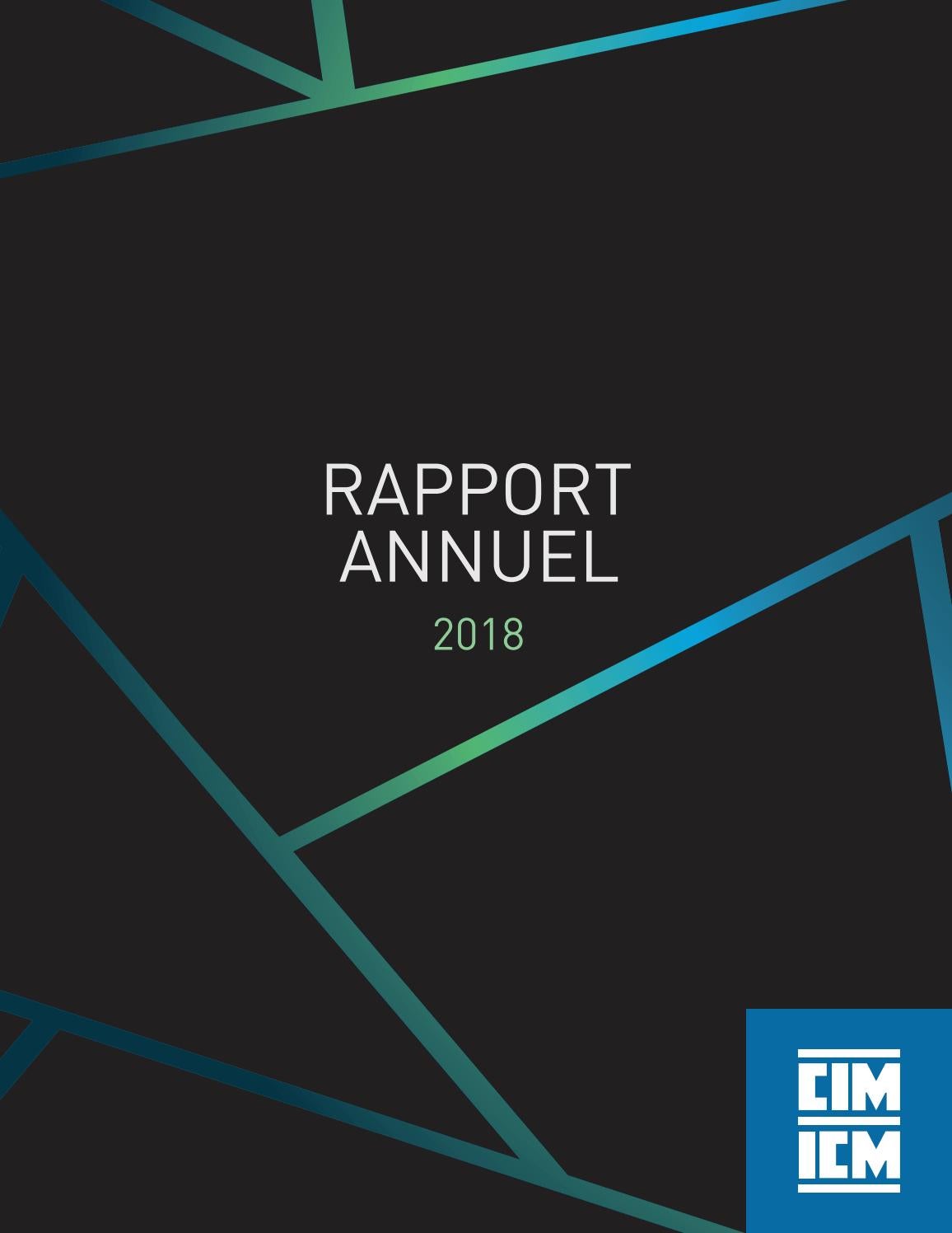 Rapport Annuel 2018 By Cim Icm Publications Issuu