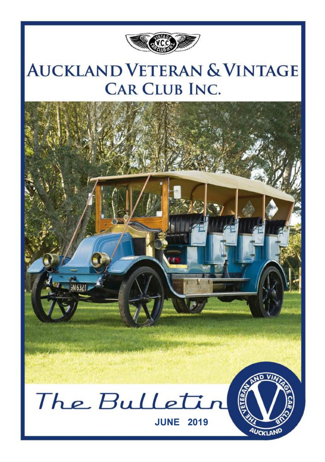 Auckland VCC June 2019 by Vintage Car Club of New Zealand Issuu