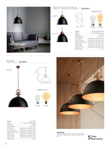Aridi Jacobs 灯饰目录 Mundial LUX - Pendants, chandeliers, luminaires. 第 10 页