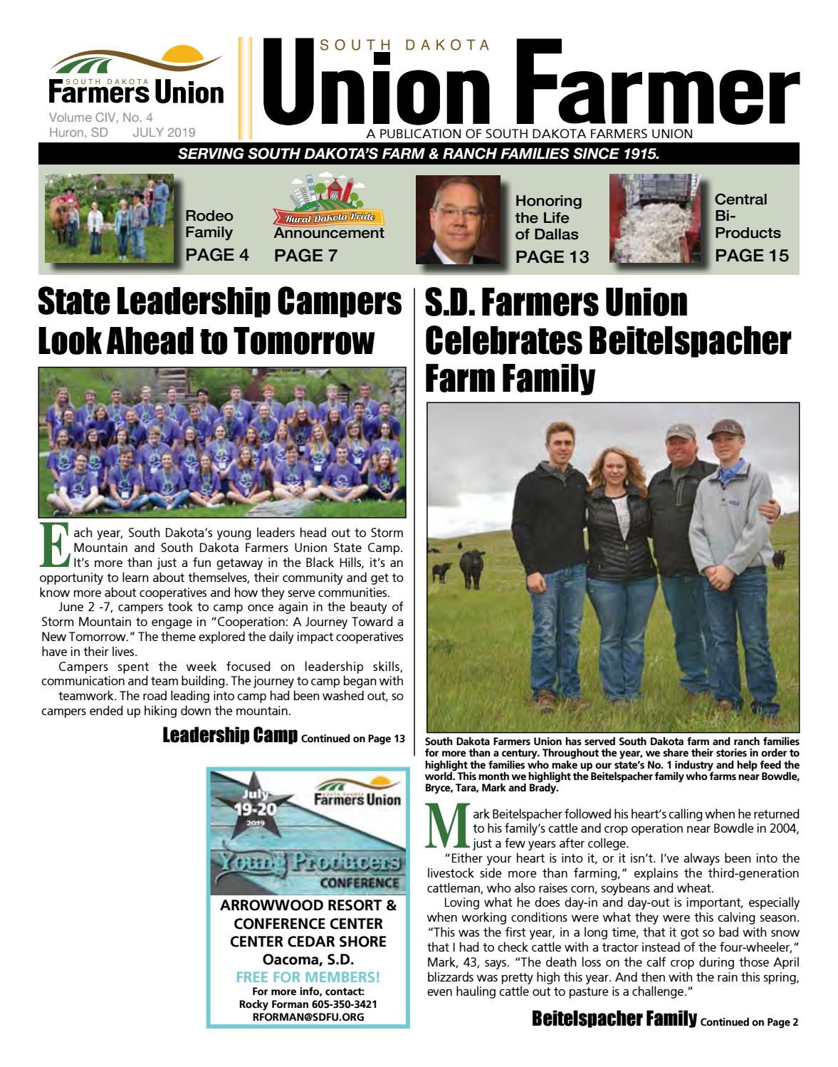 July Union Farmer by South Dakota Farmers Union Issuu
