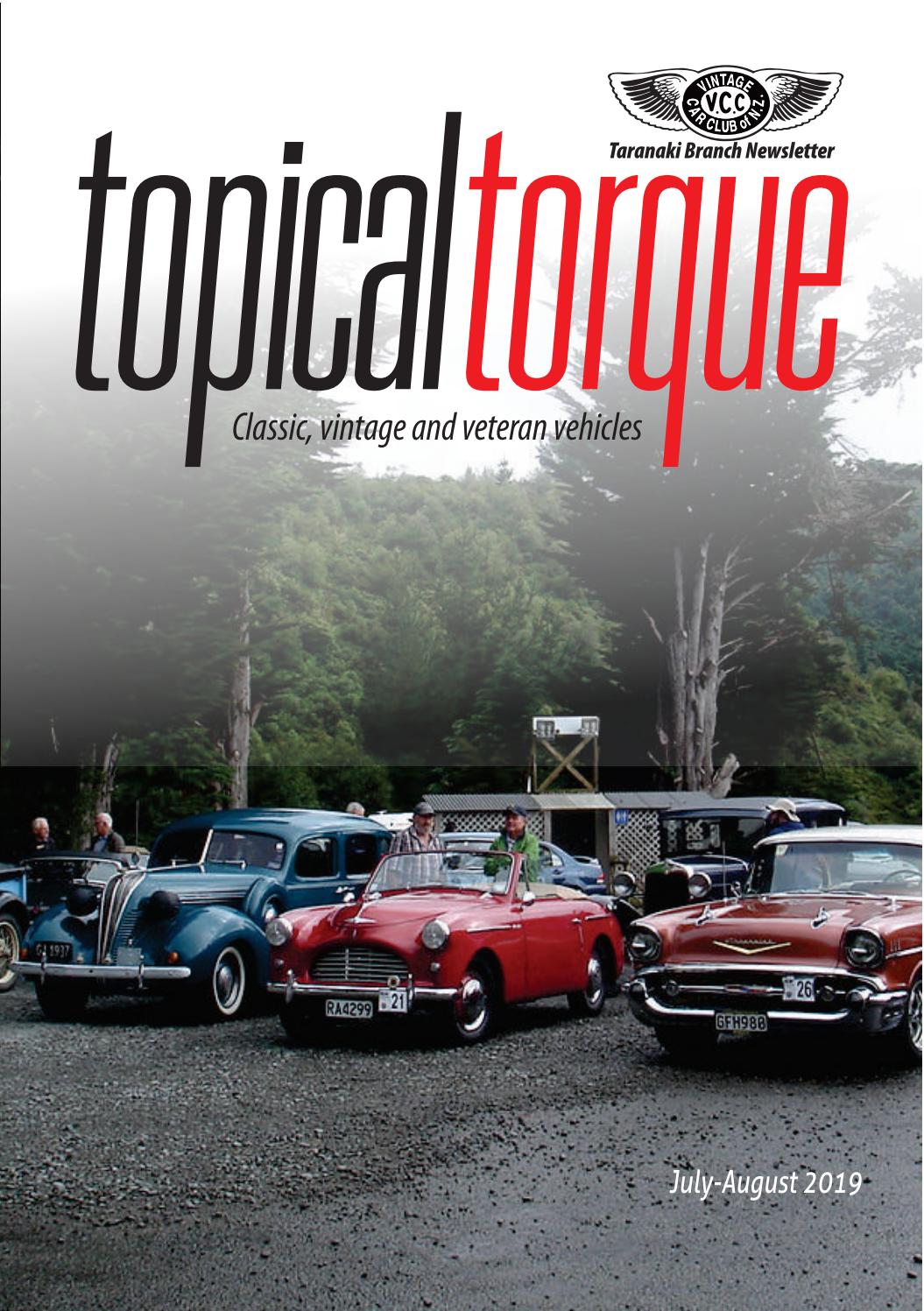 Taranaki VCC July 2019 by Vintage Car Club of New Zealand Issuu