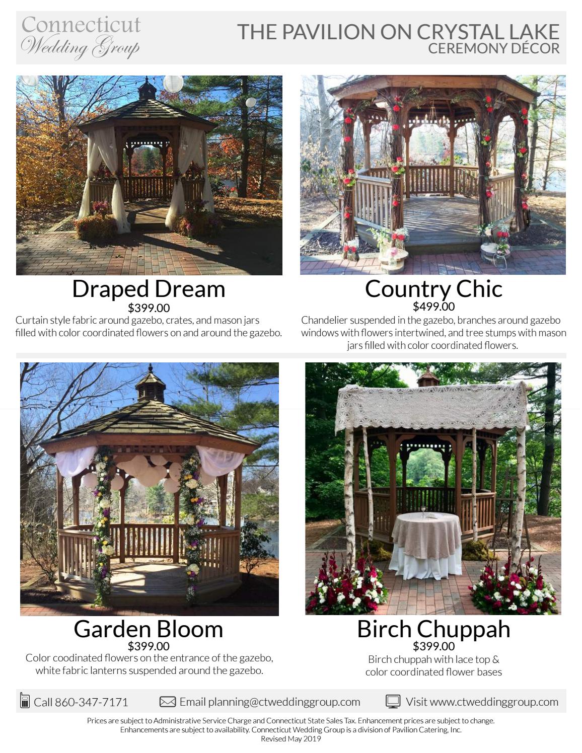 Pavilion on Crystal Lake Decor Packages 2019 by Derek Brown Issuu