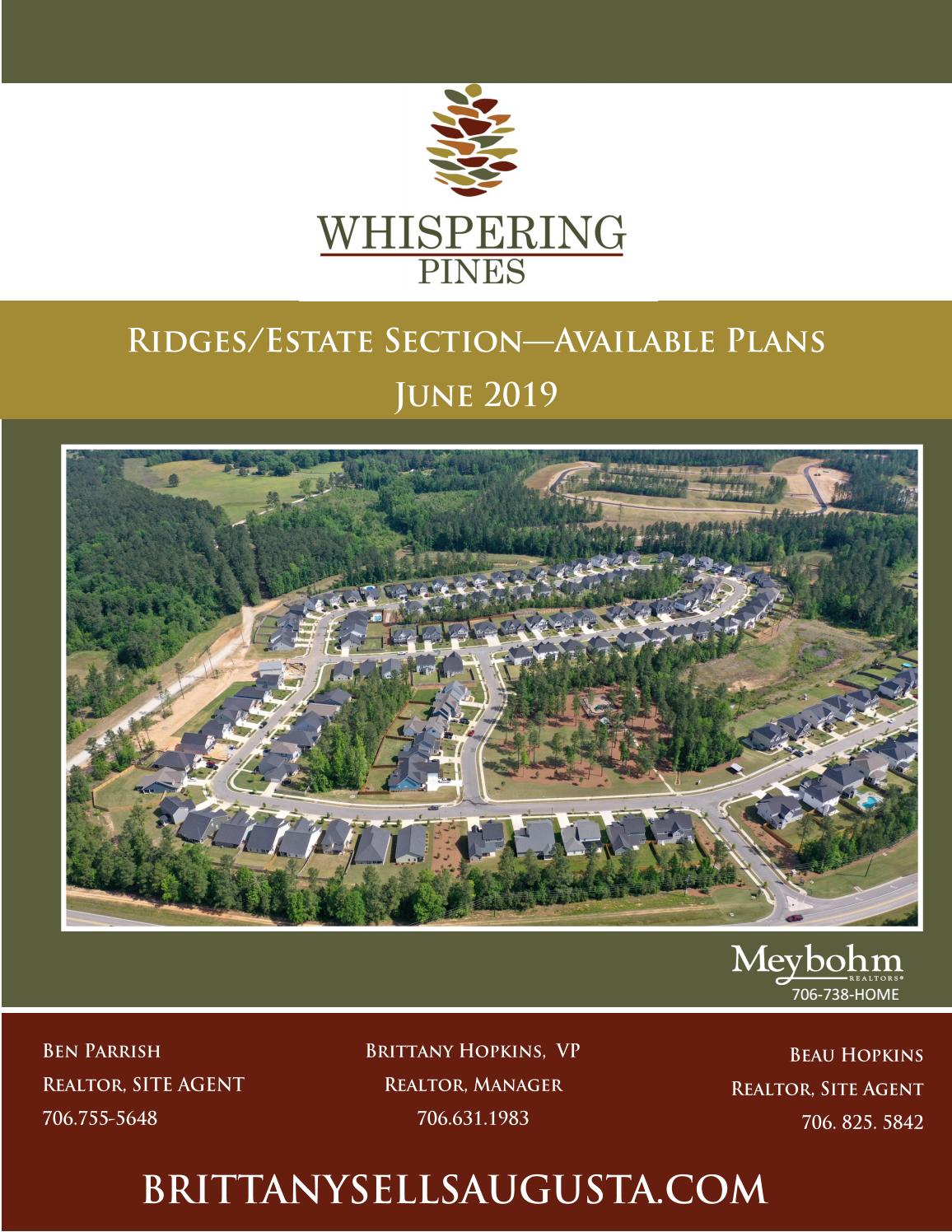 Whispering Pines Ridges & Estates Plan Book 6/21/2019 by Brittany