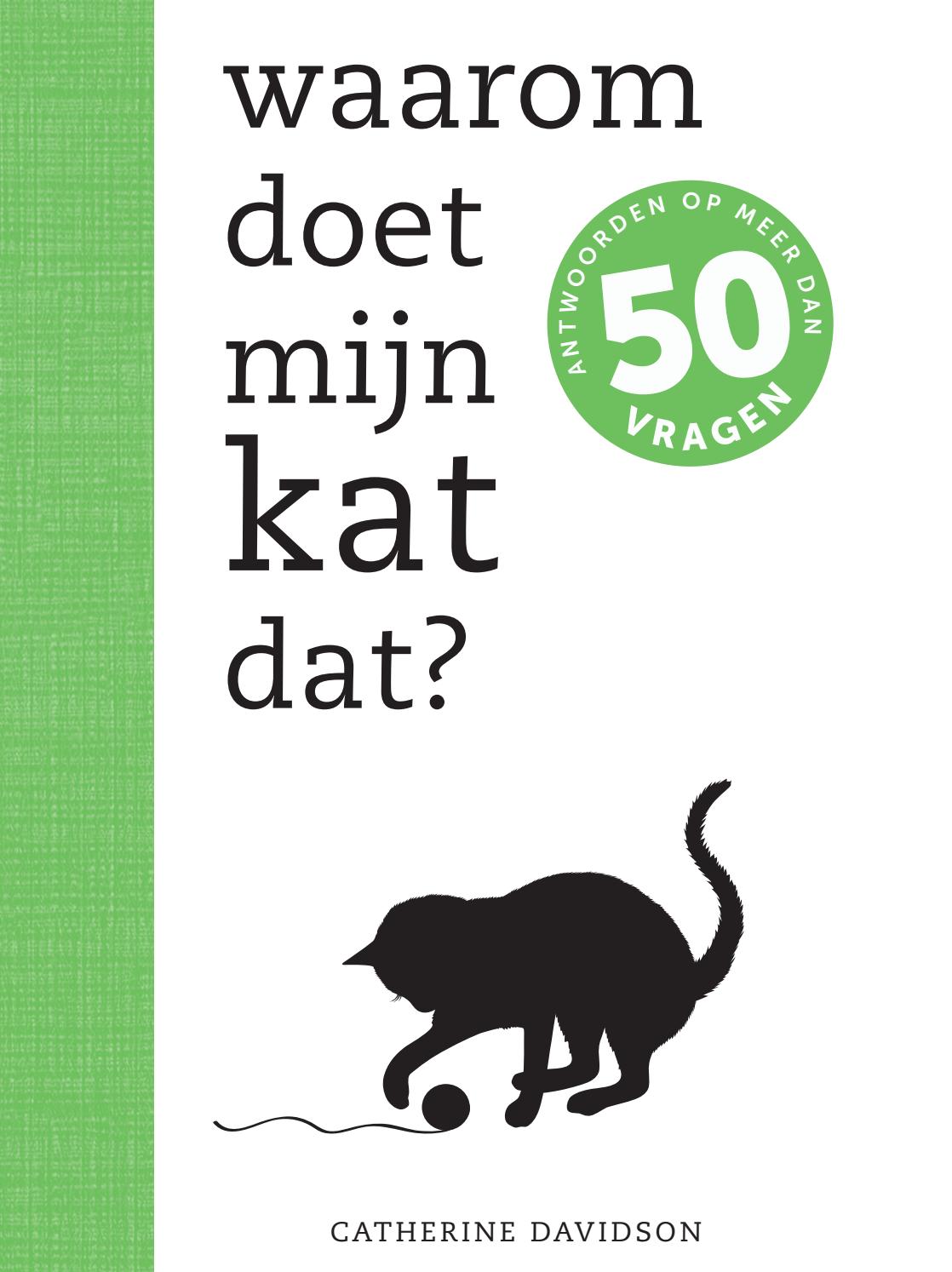 Waarom Doet Mijn Kat Dat Catherine Davidson By Veen Bosch Keuning Uitgeversgroep Issuu