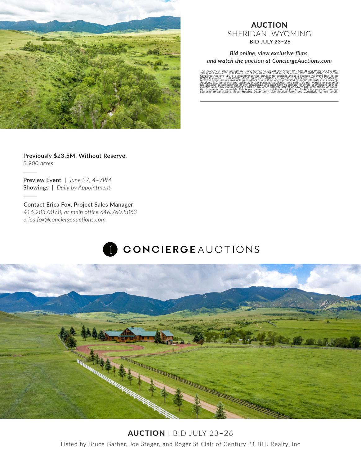 Holy Cow Ranch Sheridan, WY by Sotheby's Concierge Auctions Issuu