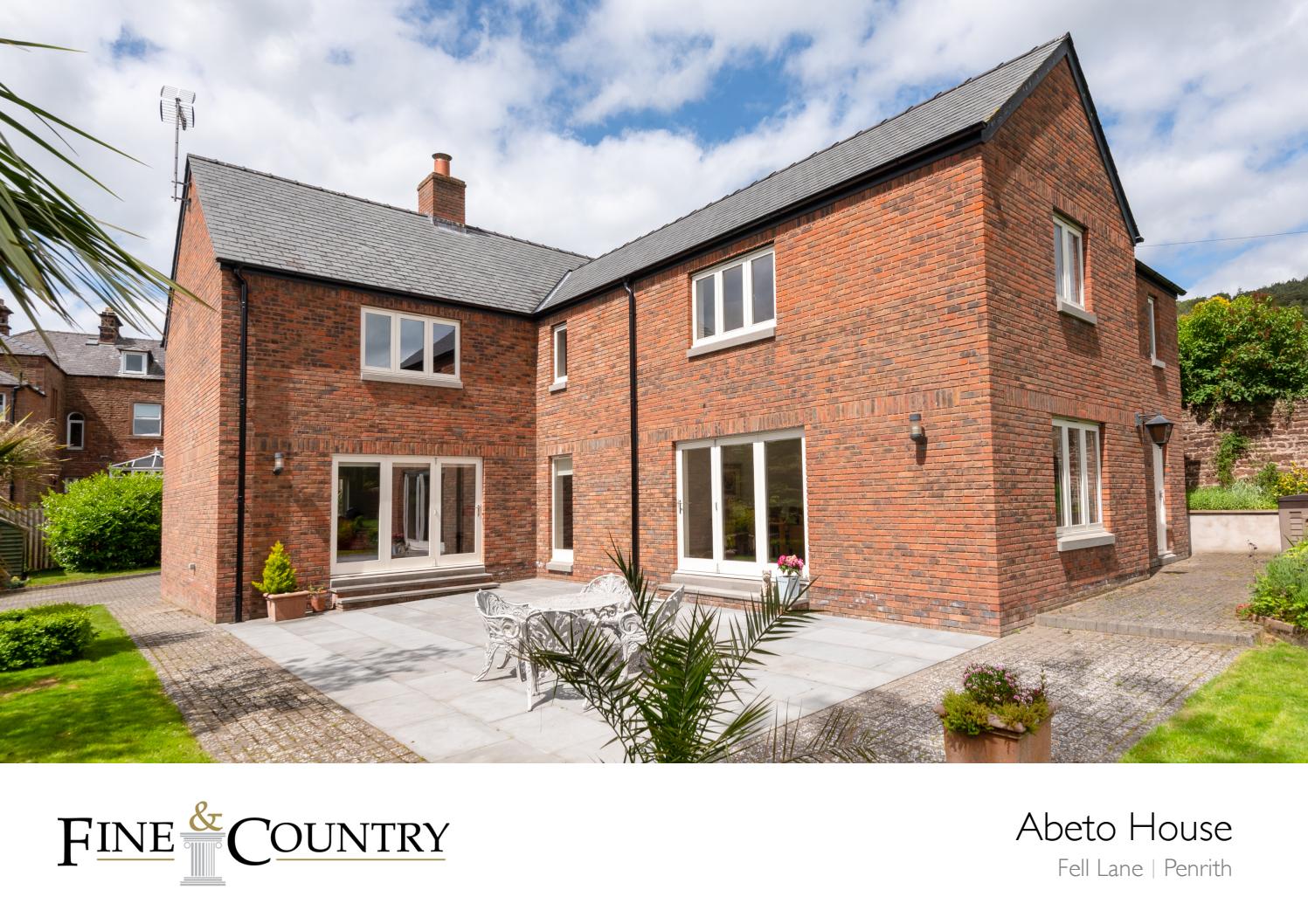 Sales Brochure for 'Abeto House', Fell Lane, Penrith by Fine & Country