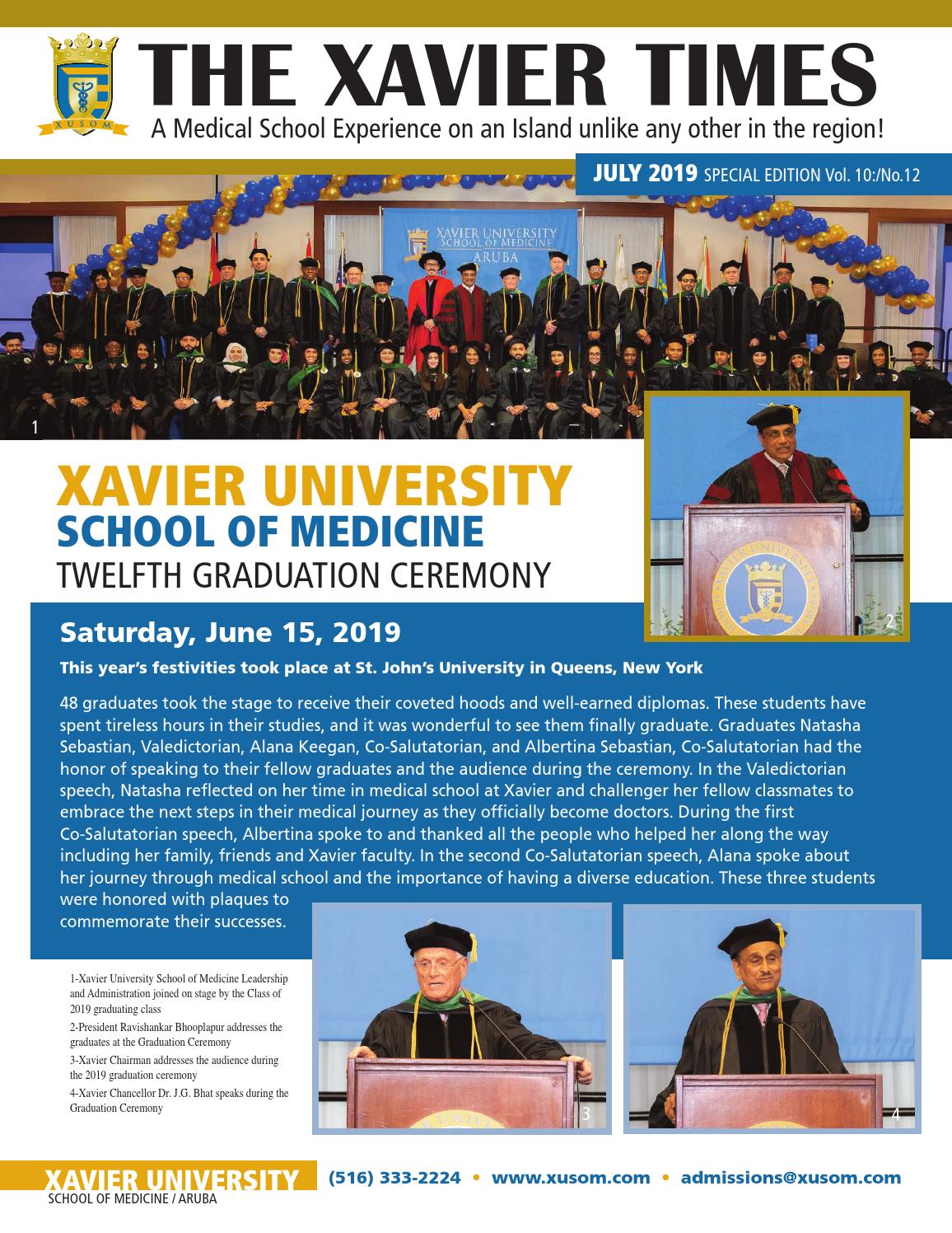 2019 Graduation Xavier Times Special Edition by Xavier University