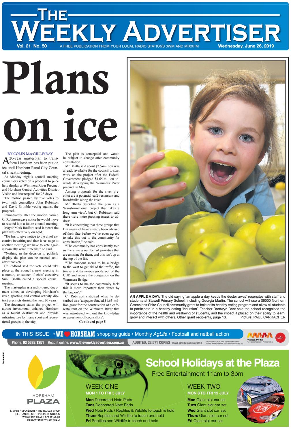 The Weekly Advertiser - Wednesday, June 26, 2019 by The Weekly Advertiser -  Issuu