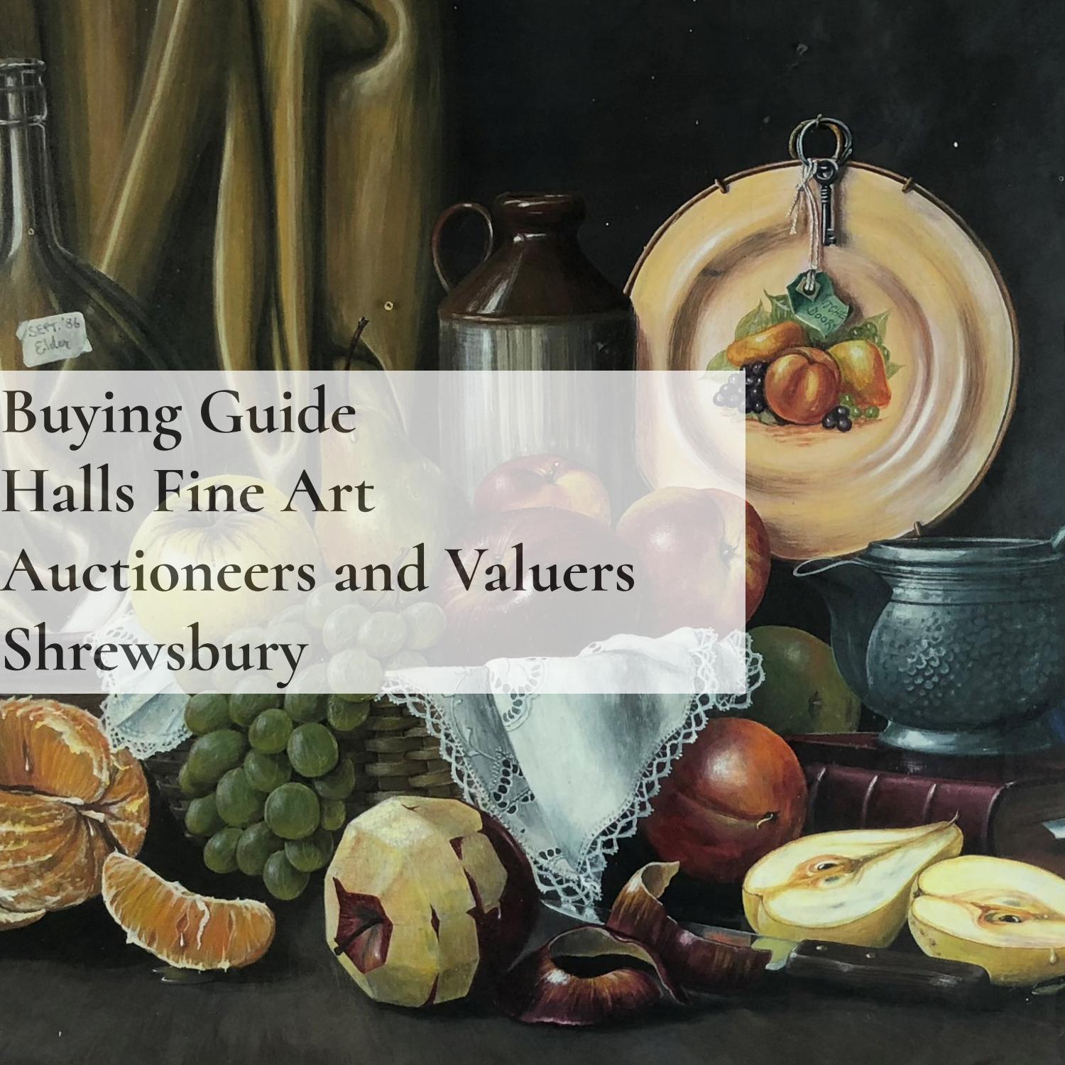 Halls Fine Art Auctioneers and Valuers Buying At Auction by Halls