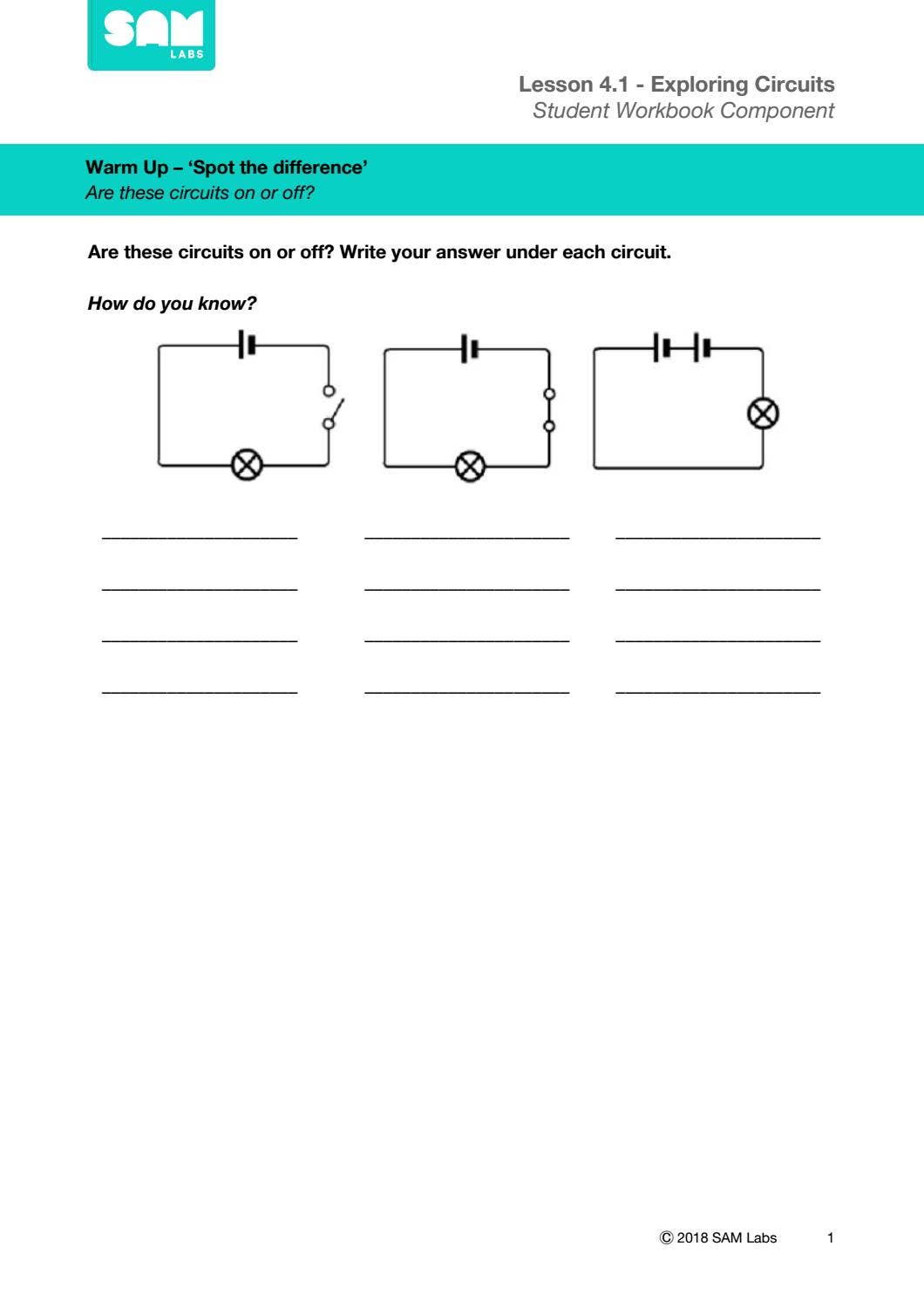 Exploring Circuits - Student Workbook by ETC Educational Technology ...