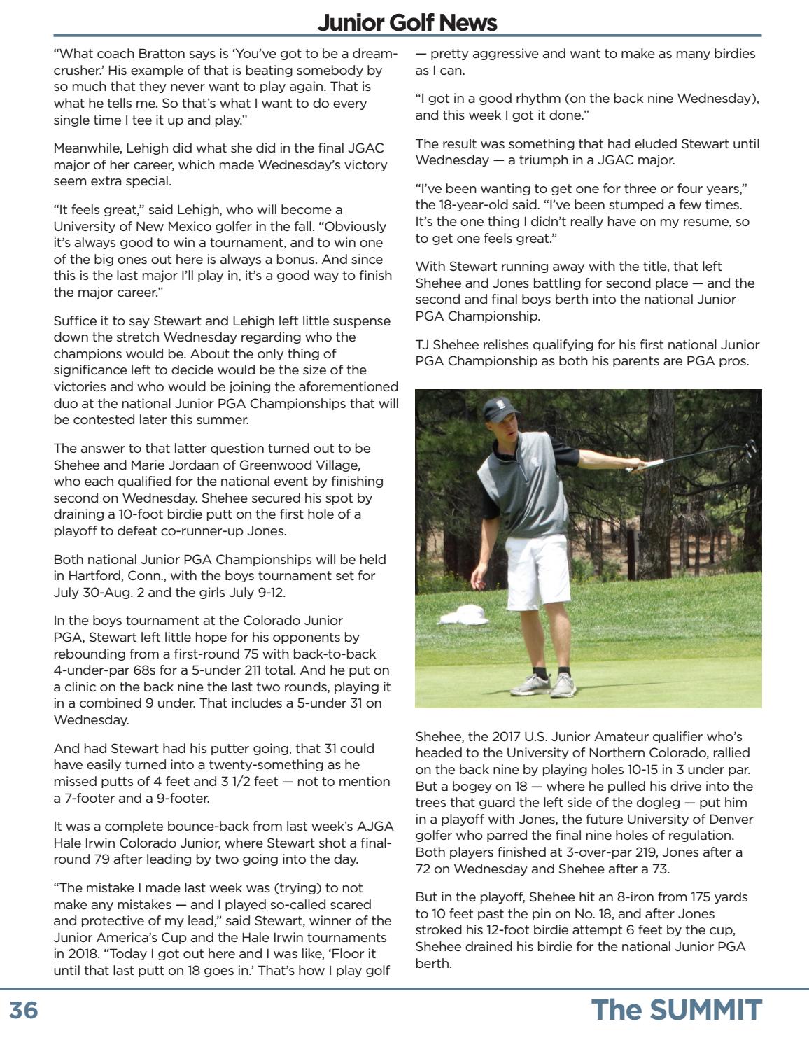 The Summit Colorado Pga Magazine June 2019 By Colorado Pga Issuu