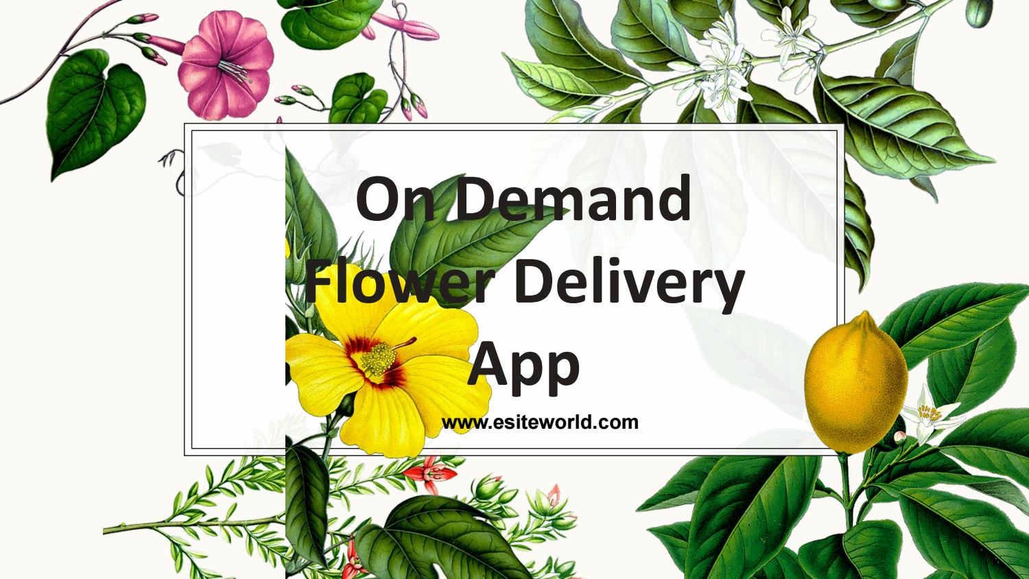 On Demand Flower Delivery App by Jill Elliott Issuu