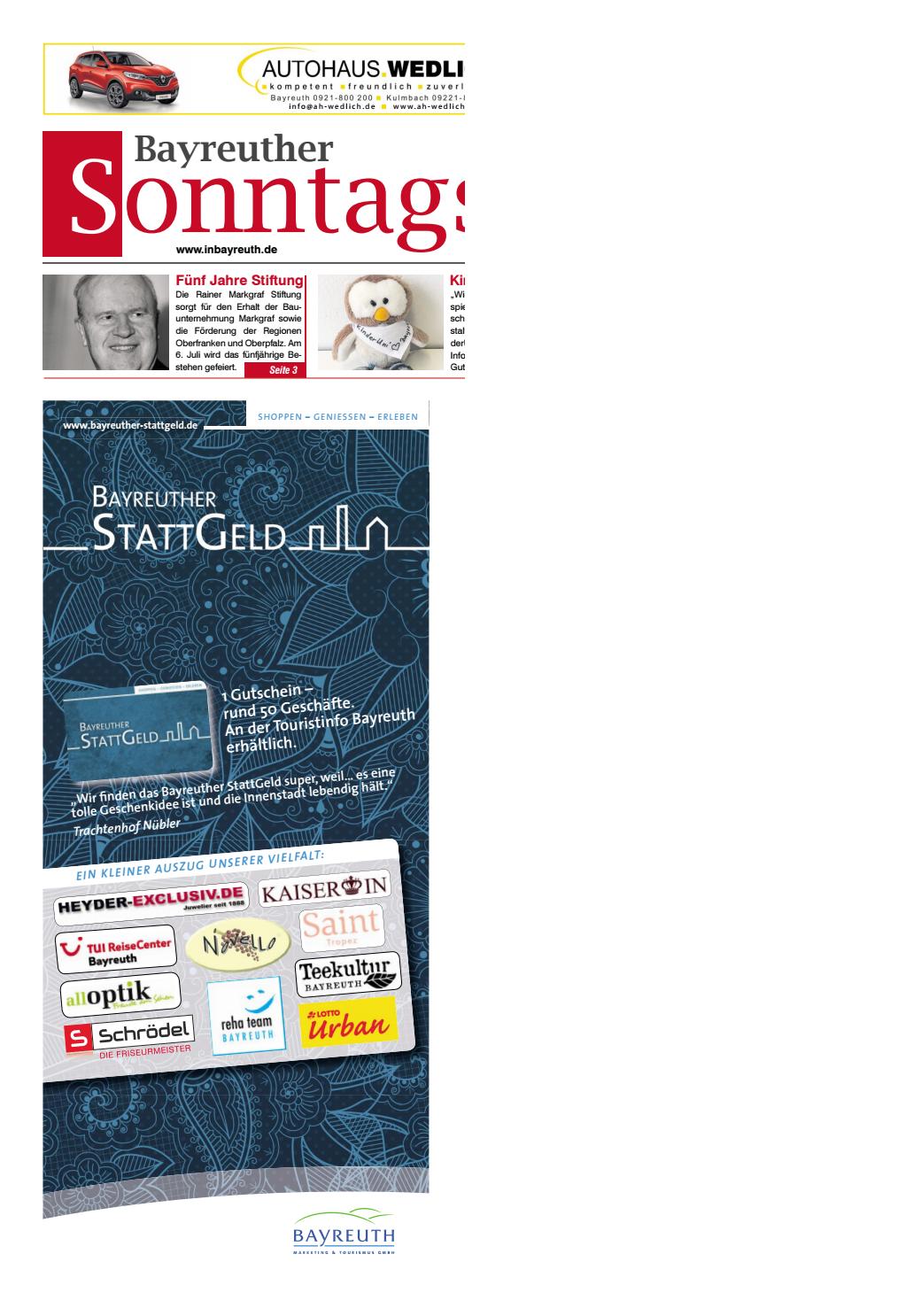 2019 06 30 Bayreuther Sonntagszeitung By Bayreuther