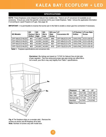 Firegear 2019 Specification 册 第 17 页