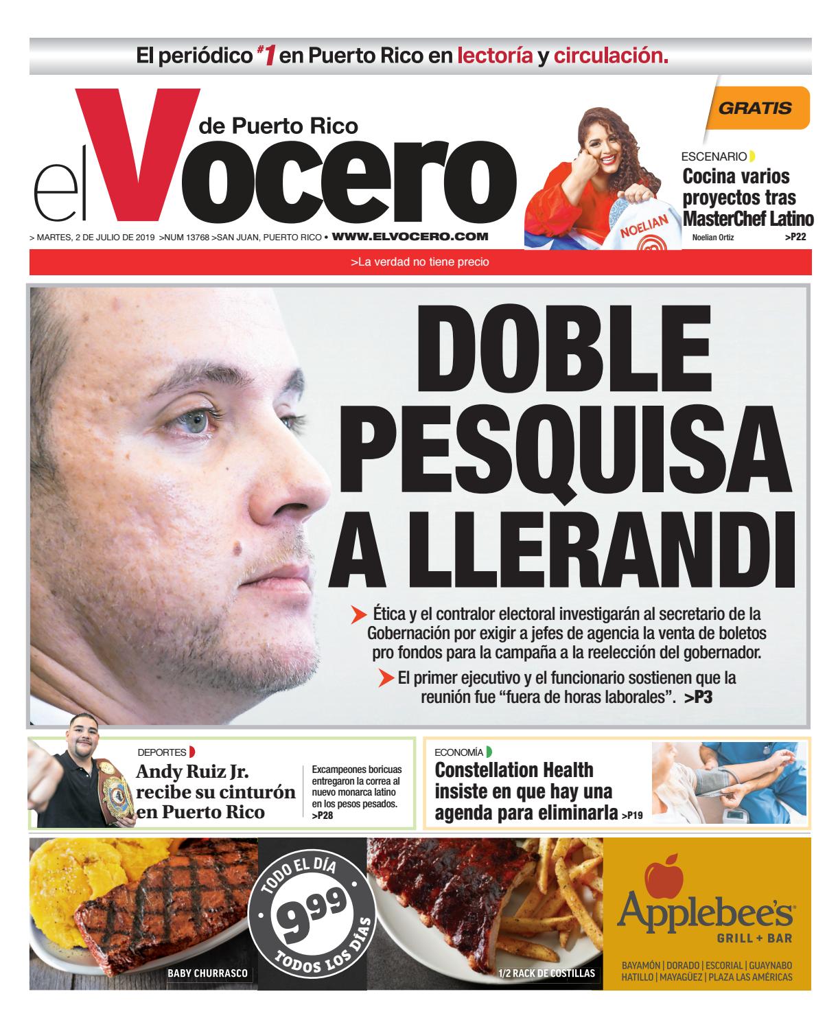 Edicion Del 2 De Julio De 2019 El Vocero De Puerto Rico Issuu