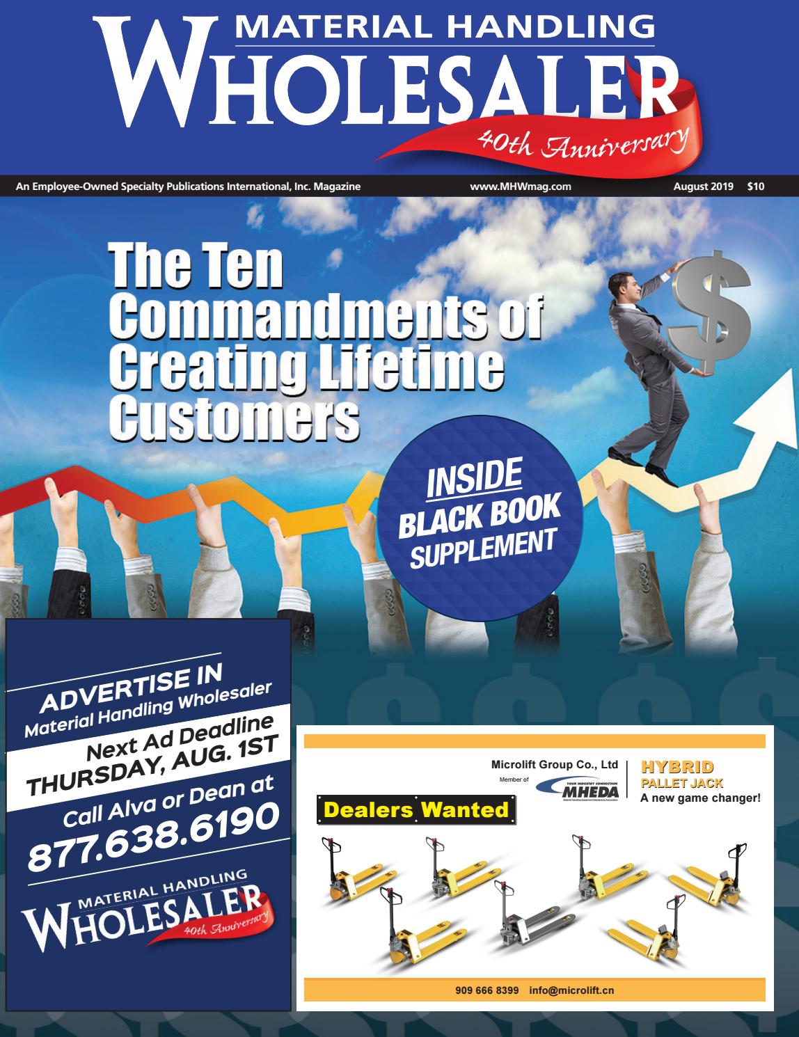 August 2019 Material Handling Wholesaler by Material Handling