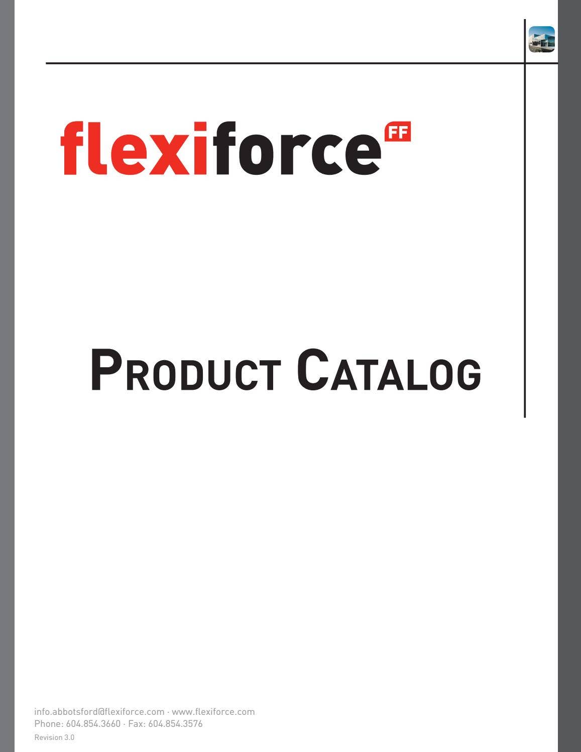 FlexiForce Americas Product Catalog Revision 3.0 by FlexiForce Americas