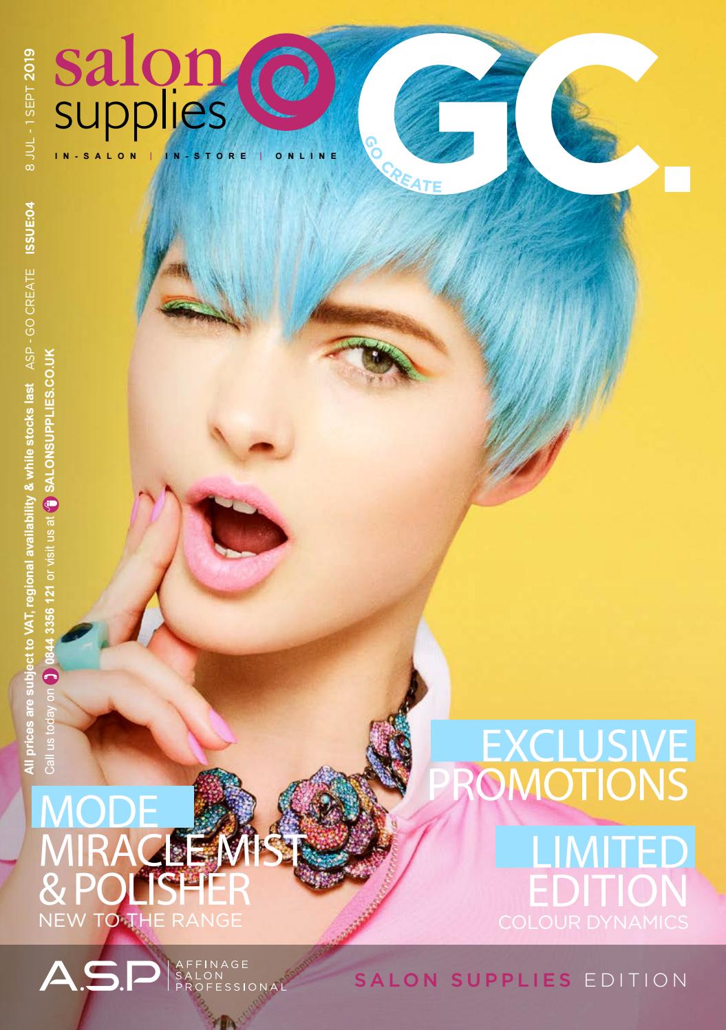Salon Supplies Affinage Go Create Offer Brochure July August 2019