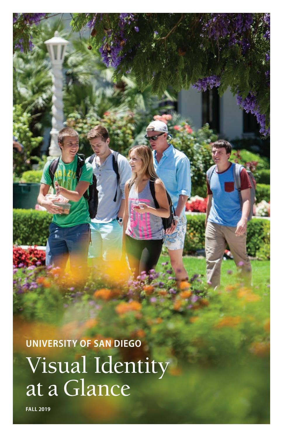 University of San Diego Fall 2019 Visual Identity at a Glance by