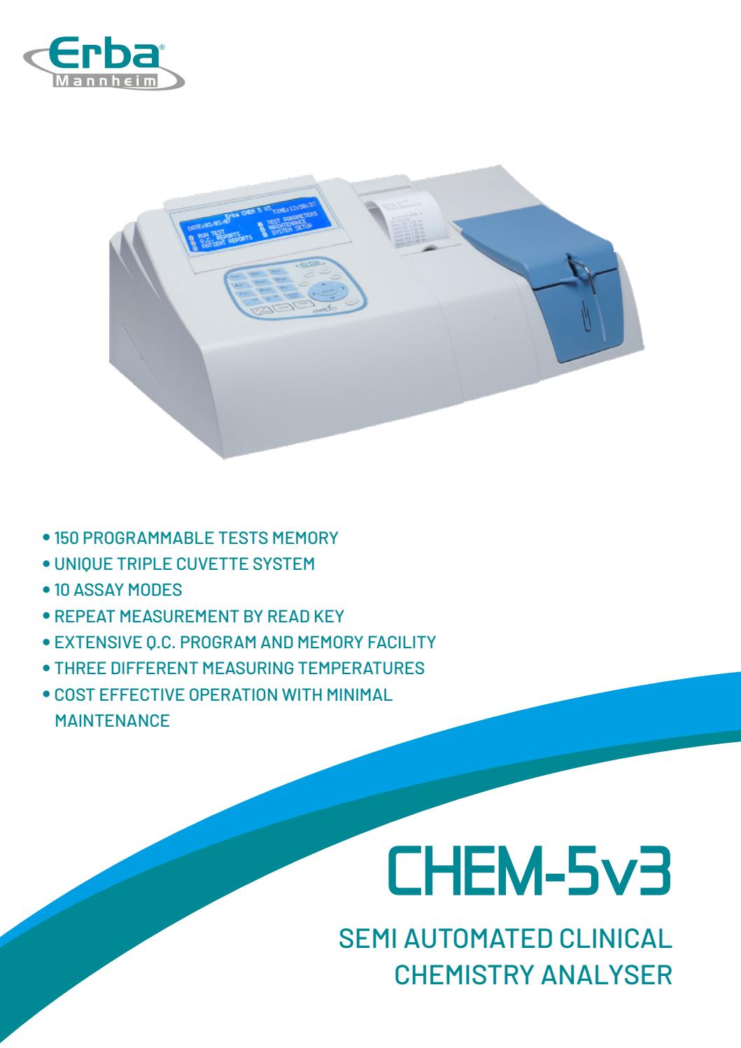 Chem 5v3 by Erba Diagnostics - Issuu