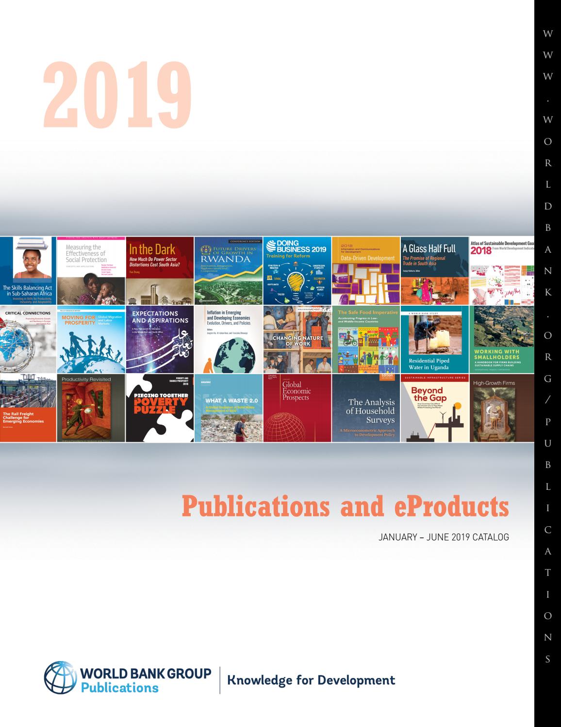 Spring 2019 Catalog by World Bank Group Publications issuu Spring 2019 Catalog by World Bank Group Publications issuu