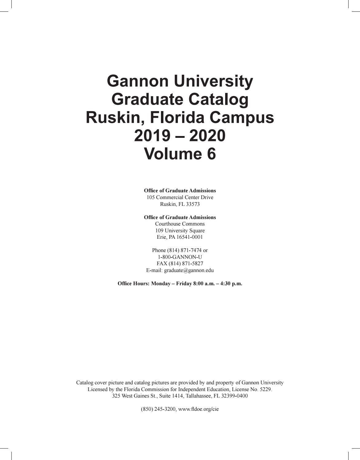 Gannon University Ruskin Catalog 20192020 by Gannon University Issuu