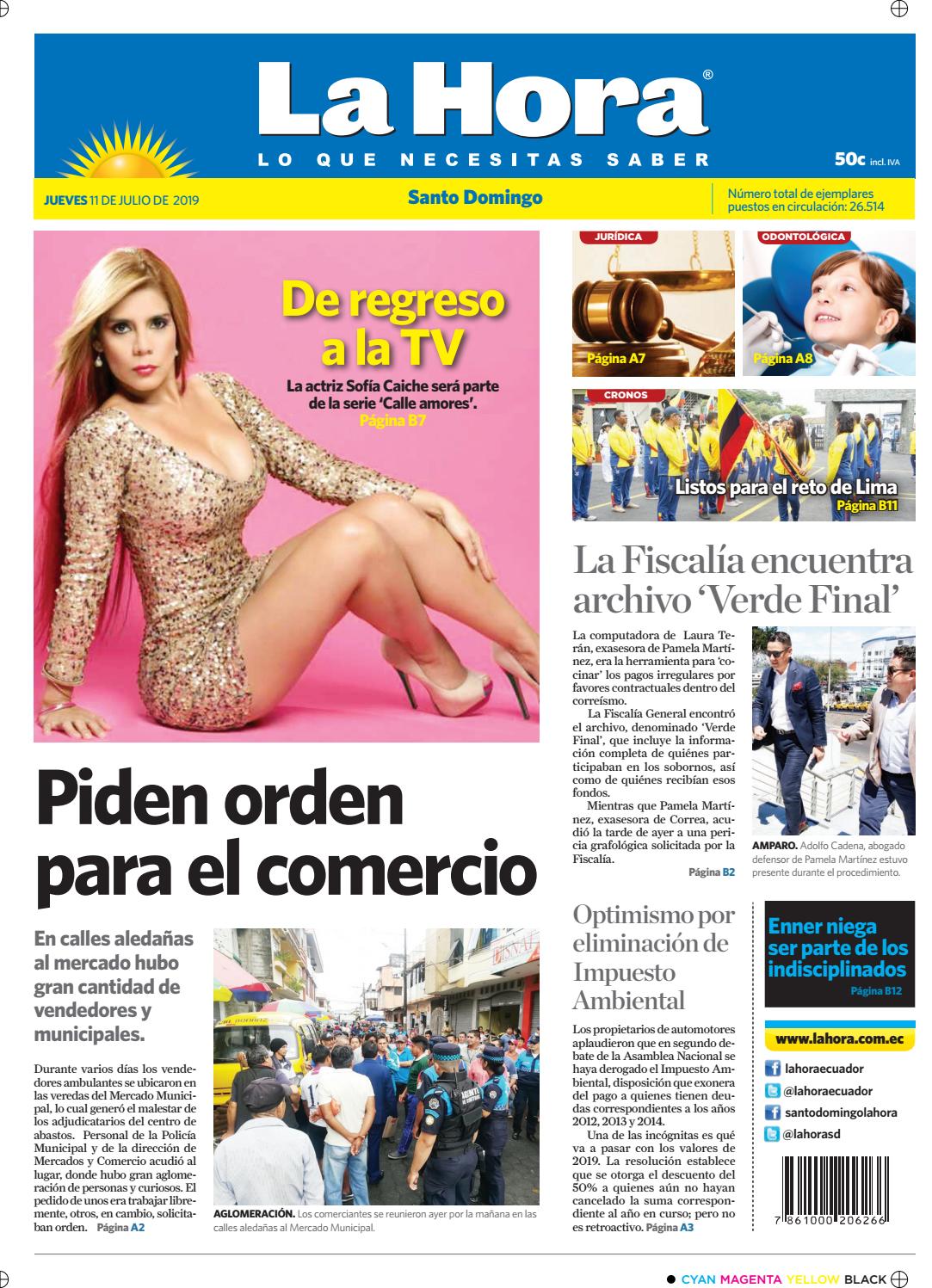 Santo Domingo 11 De Julio De 19 By La Hora Ecuador Issuu