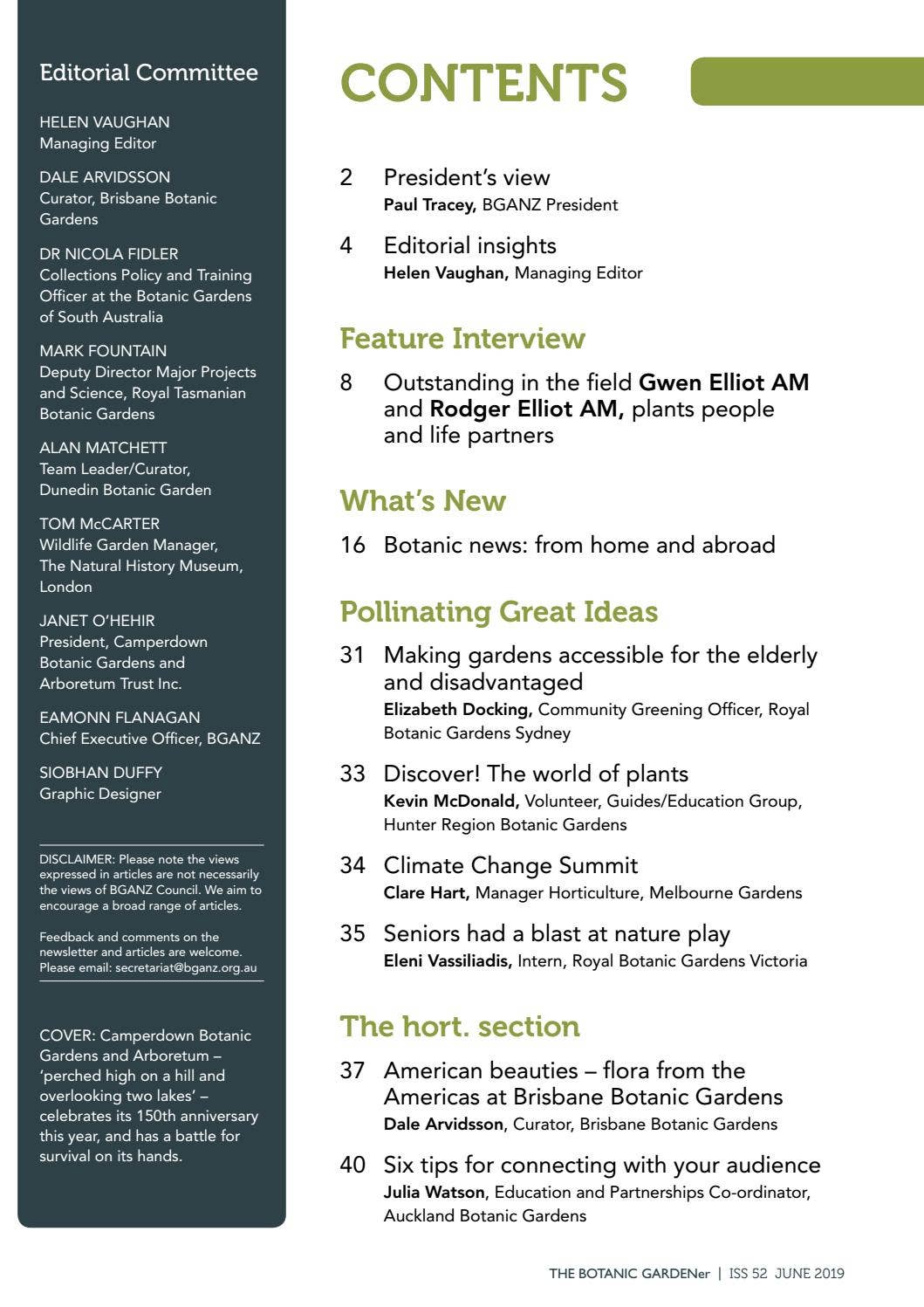 THE BOTANIC GARDENer by Botanic Gardens Australia and New Zealand - Issuu