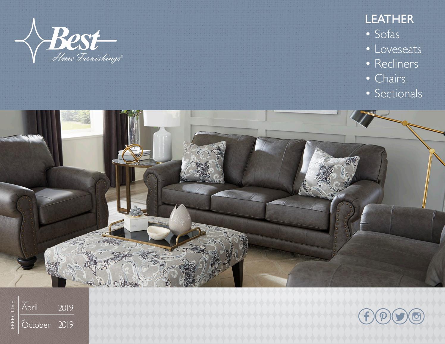 Best Home Furnishings Leather Spring 2019 Catalog by Best Home