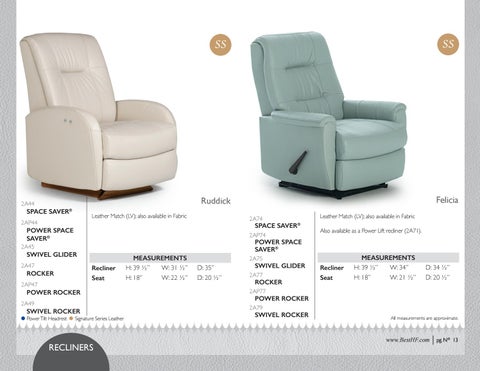 Best Home Furnishings 皮革 - 春季 2019 家具目录 第 14 页