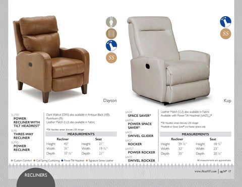 Best Home Furnishings 皮革 - 春季 2019 家具目录 第 18 页
